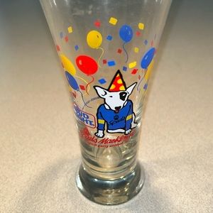 Vintage 1987 Spuds Mackenzie Bud Light Beer Glass